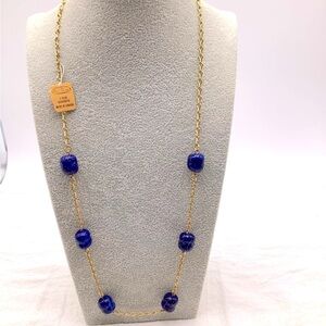 🎄🎄Vintage D'Orlan Blue And Gold Necklace